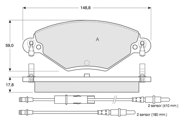 Brake Pad Set, disc brake (PF1331)