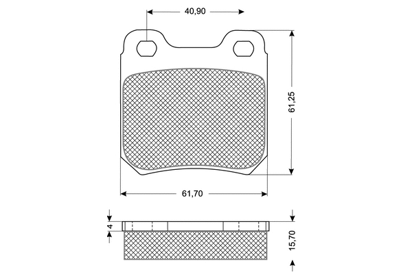 Brake Pad Set, disc brake (PF1161)