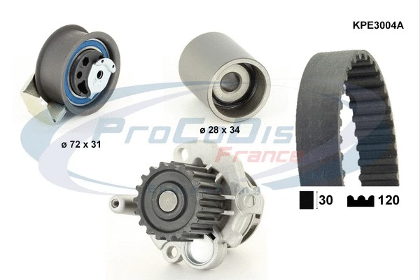Water Pump & Timing Belt Kit (KPE3004A)