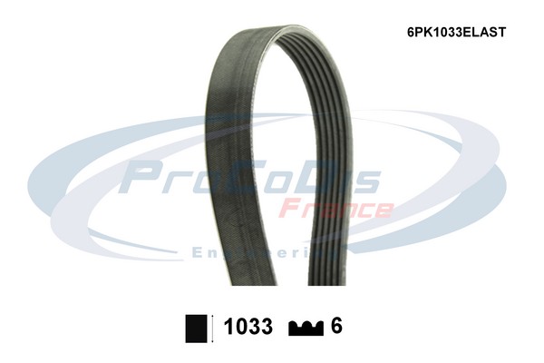 V-Ribbed Belt (6PK1033ELAST)