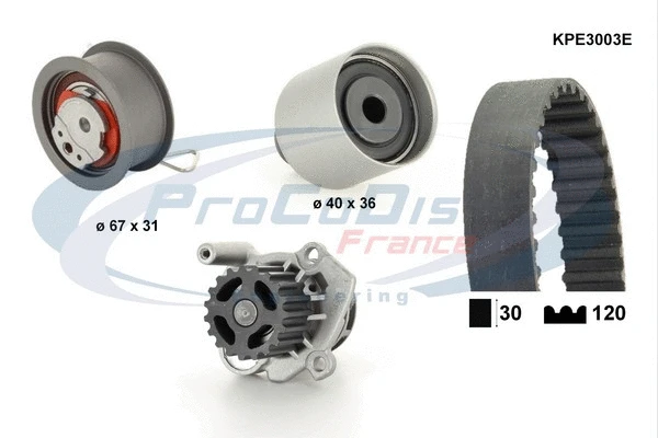 Water Pump & Timing Belt Kit (KPE3003E)