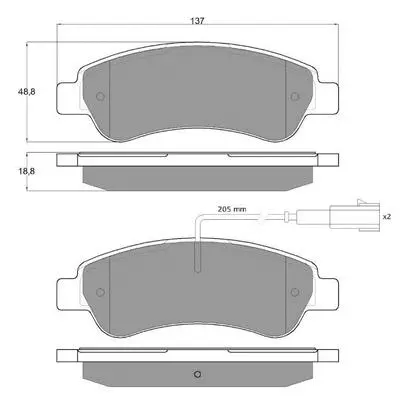 Brake Pad Set, disc brake (PF1810)
