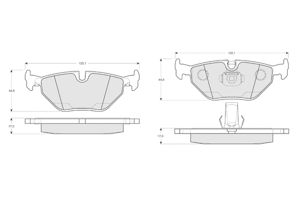 Brake Pad Set, disc brake (PF1321)