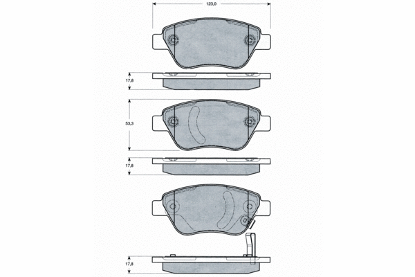 Brake Pad Set, disc brake (PF1520)