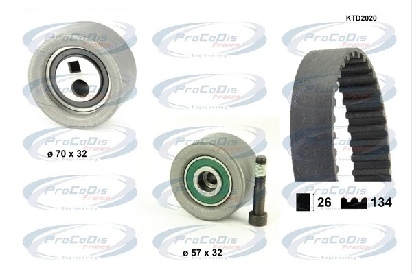 Timing Belt Kit (KTD2020)