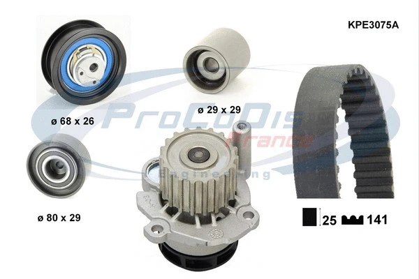 Water Pump & Timing Belt Kit (KPE3075A)
