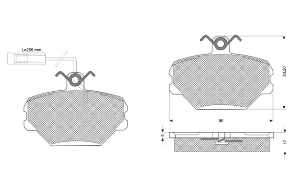 Brake Pad Set, disc brake (PF10392)