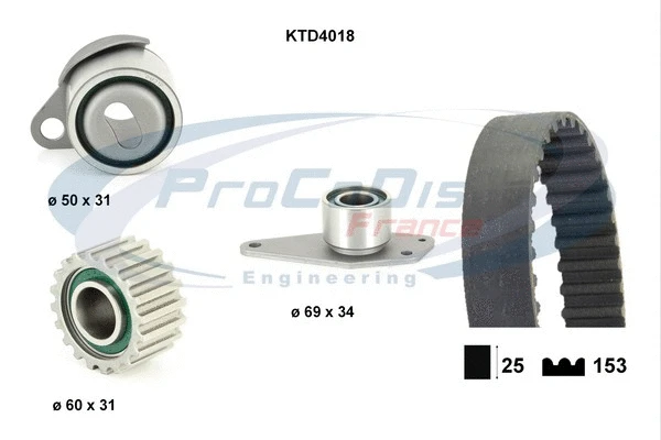 Timing Belt Kit (KTD4018)