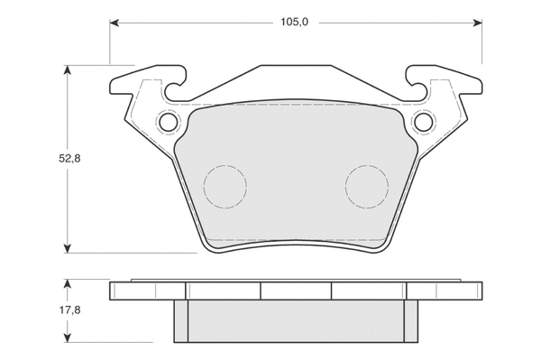 Brake Pad Set, disc brake (PF1289)