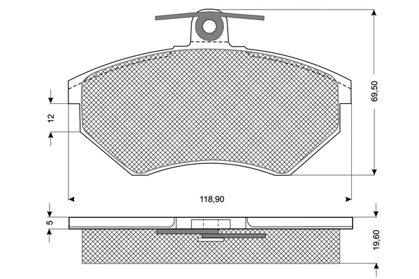 Brake Pad Set, disc brake (PF1011)