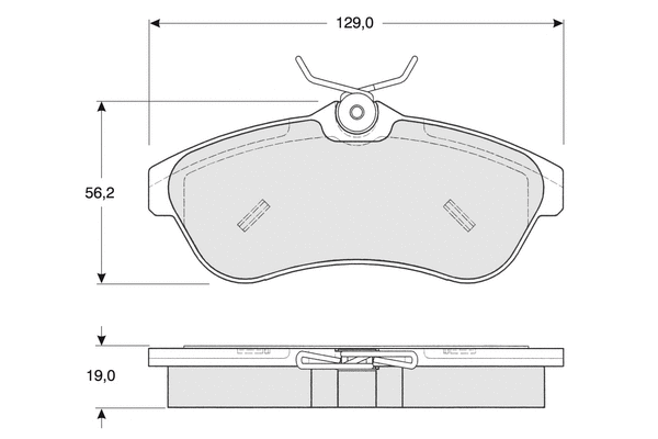 Brake Pad Set, disc brake (PF1329)