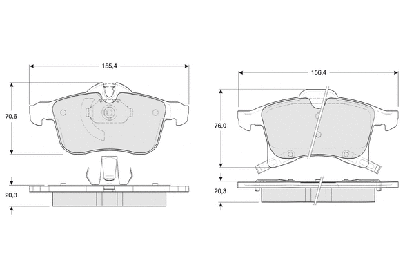 Brake Pad Set, disc brake (PF1300)