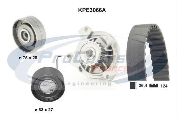 Water Pump & Timing Belt Kit (KPE3066A)