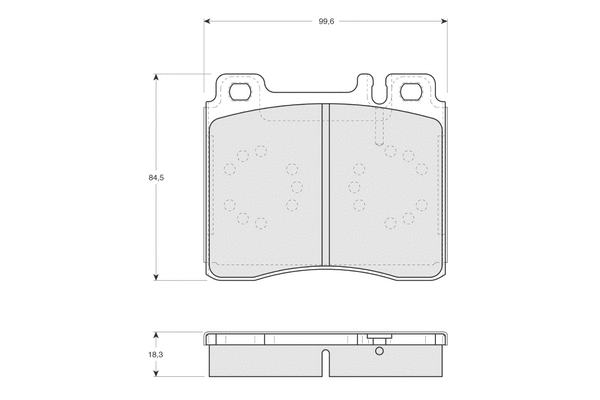 Brake Pad Set, disc brake (PF1274)