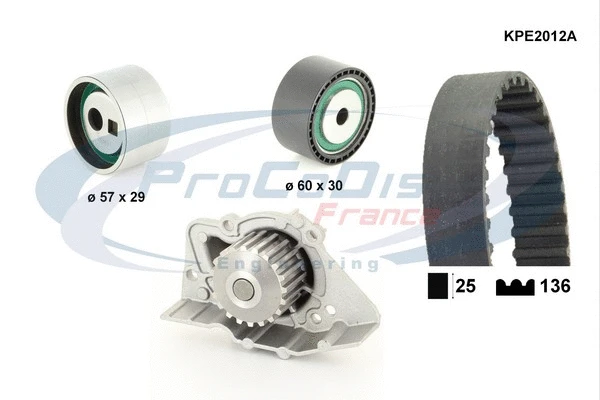 Water Pump & Timing Belt Kit (KPE2012A)