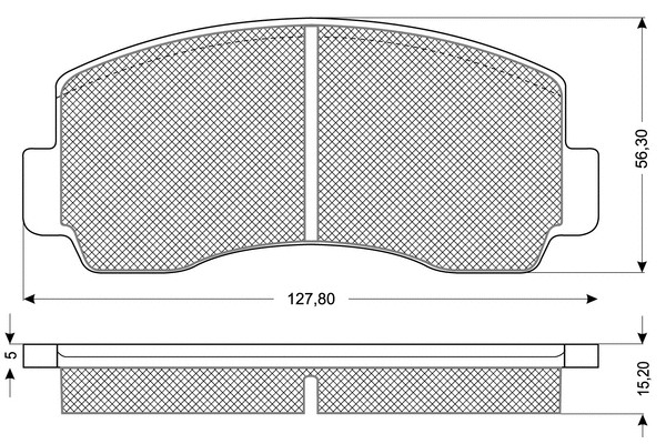 Brake Pad Set, disc brake (PF1145)
