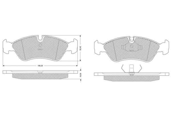 Brake Pad Set, disc brake (PF1068)
