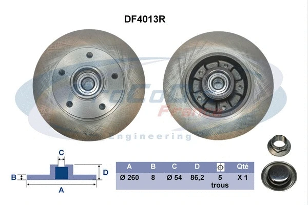 Brake Disc (DF4013R)