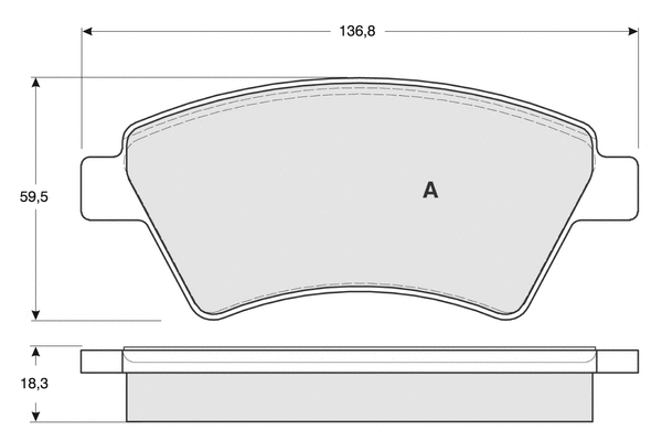 Brake Pad Set, disc brake (PF1354)