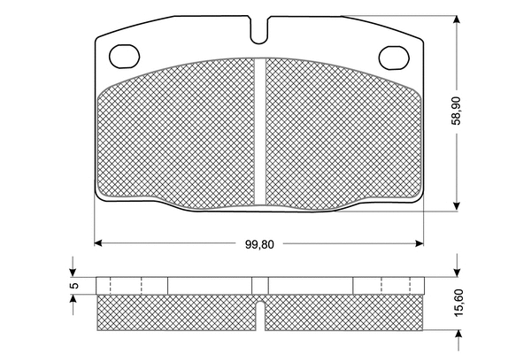 Brake Pad Set, disc brake (PF1013)