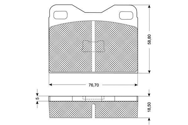 Brake Pad Set, disc brake (PF1012)