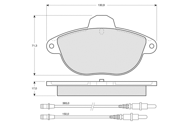 Brake Pad Set, disc brake (PF1336)