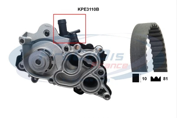 Water Pump & Timing Belt Kit (KPE3110B)