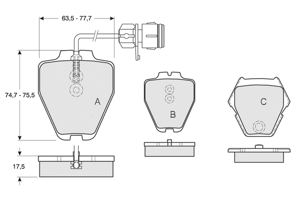 Brake Pad Set, disc brake (PF1315)