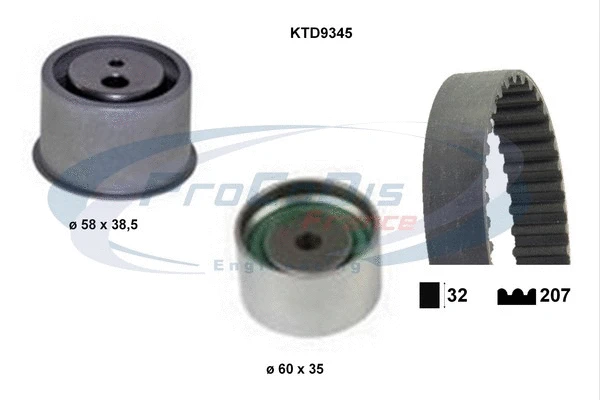 Timing Belt Kit (KTD9345)