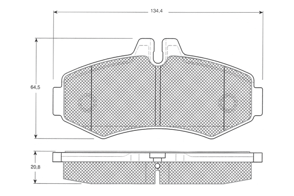 Brake Pad Set, disc brake (PF1223)
