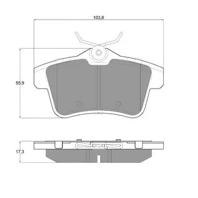 Brake Pad Set, disc brake (PF1660)