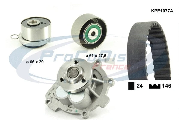 Water Pump & Timing Belt Kit (KPE1077A)