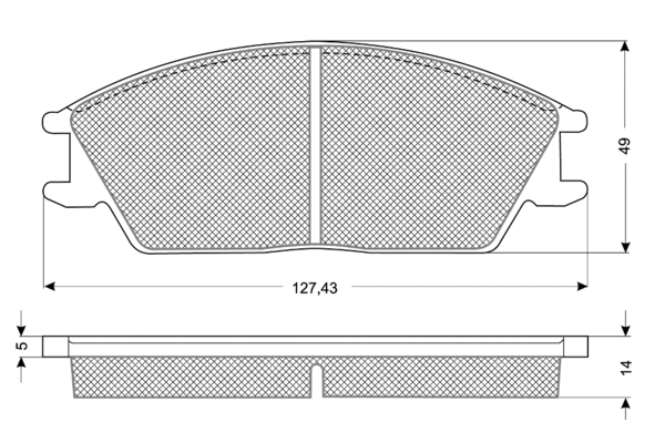 Brake Pad Set, disc brake (PF1106)