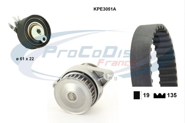 Water Pump & Timing Belt Kit (KPE3051A)