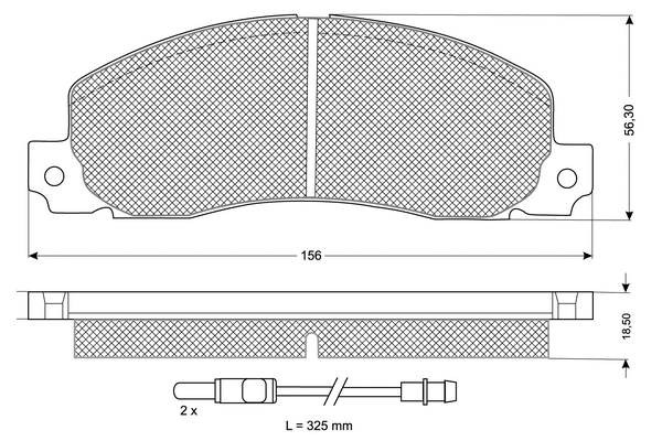 Brake Pad Set, disc brake (PF1165)