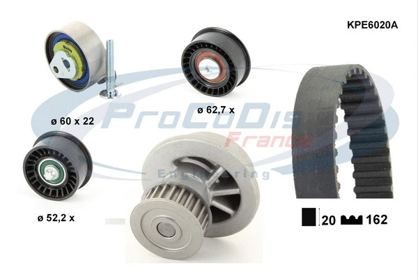 Water Pump & Timing Belt Kit (KPE6020A)