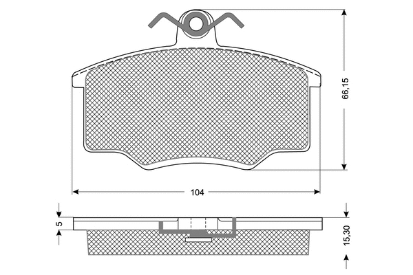 Brake Pad Set, disc brake (PF1058)
