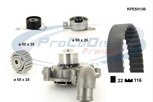 Water Pump & Timing Belt Kit (KPE5013B)
