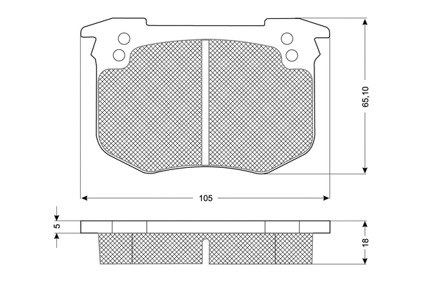 Brake Pad Set, disc brake (PF1041)