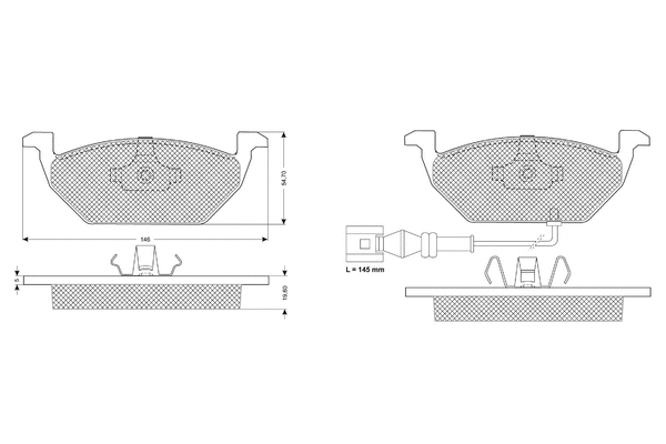 Brake Pad Set, disc brake (PF1211)