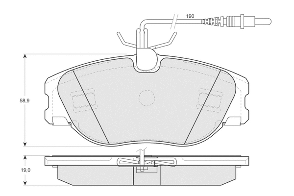 Brake Pad Set, disc brake (PF12442)