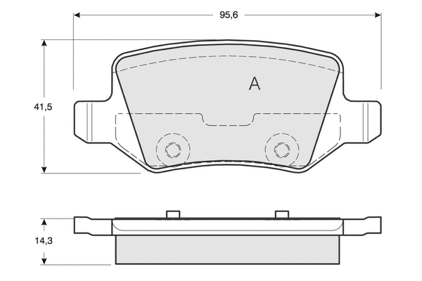 Brake Pad Set, disc brake (PF1290)