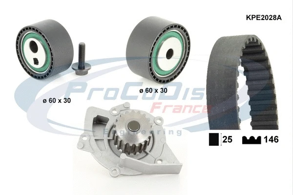 Water Pump & Timing Belt Kit (KPE2028A)