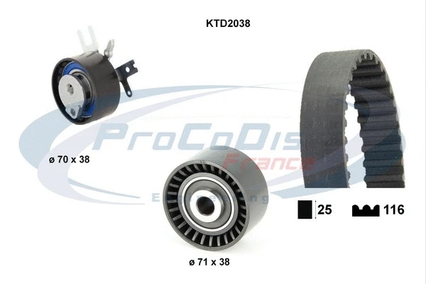 Timing Belt Kit (KTD2038)