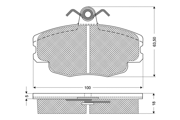 Brake Pad Set, disc brake (PF1047)