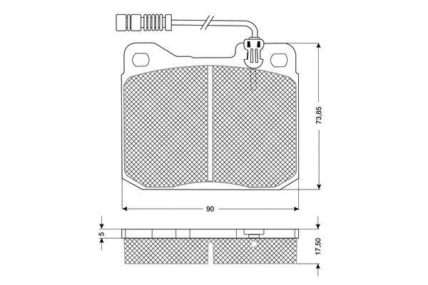 Brake Pad Set, disc brake (PF10223)