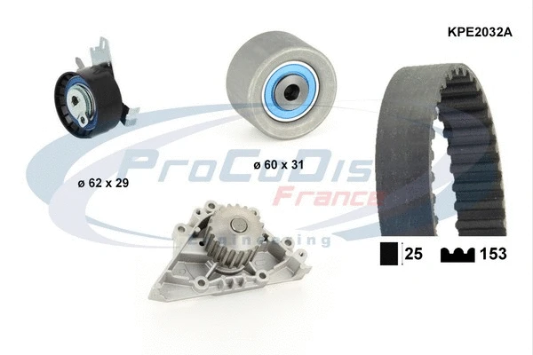 Water Pump & Timing Belt Kit (KPE2032A)
