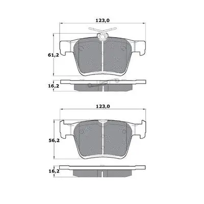 Brake Pad Set, disc brake (PF1705)