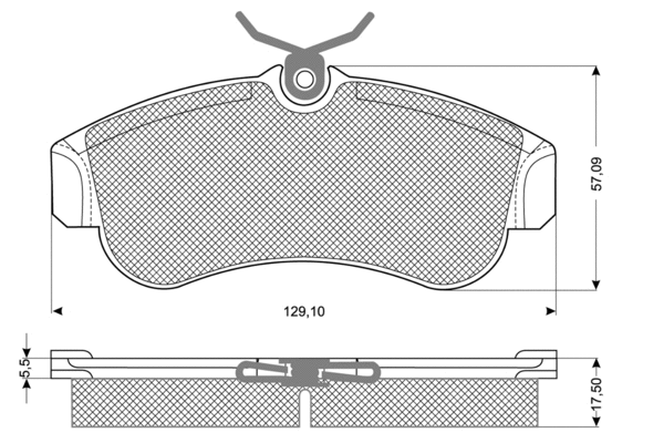 Brake Pad Set, disc brake (PF1095)