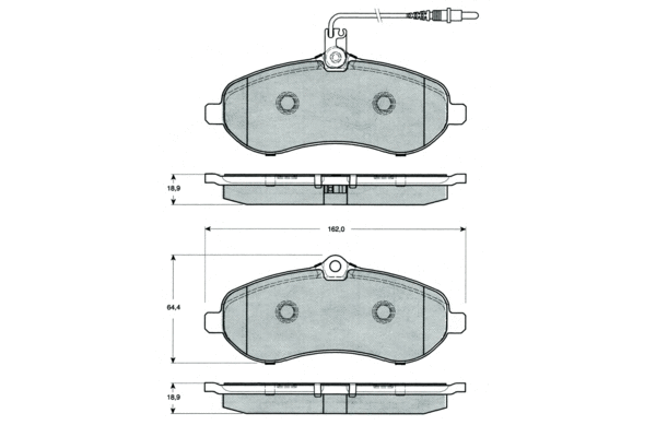 Brake Pad Set, disc brake (PF1483)